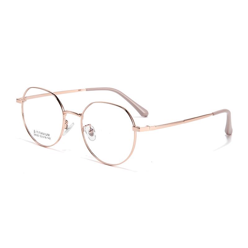 Retro Titanium Polygonal Eyeglass Frames - Stylish, High-End, Non-Magnetic