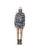 Aakam Contrast Logo Zip-Up Hoodie (Gray)