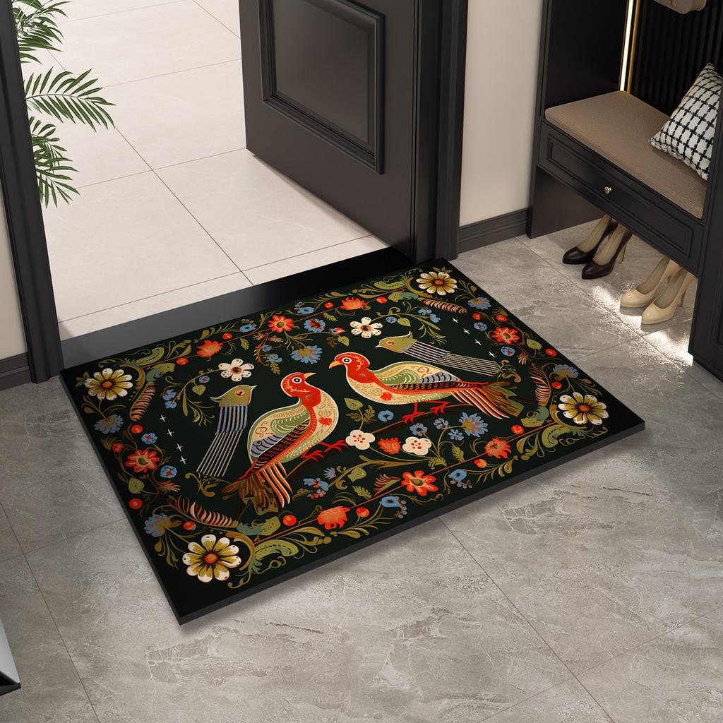 Vintage Entrance Welcome Doormat Home Door Mat Outdoor Front Room Rugs Foot Mat Hallway Carpet Floor Bath Mats Washable