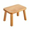 Wear-Resistant Wooden Stool Smooth Rounded Corners, Space-Saving, Footstool, for