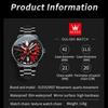 OLEVS Creative Wheel Men's Luxury Watch Waterproof Rotary Sport Car Rim Watch Luminous Fashion Quartz Wristwatches