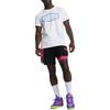 Puma X Lamelo Kollaboration Colorblock Schnür-Mid-Rise Freizeithorts Herrenshorts Schwarz Leuchtendrosa 623288-01