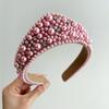 Baroque Fabric Hair Bands Elastic Hair Hoop New Pearl Headband  Headwear