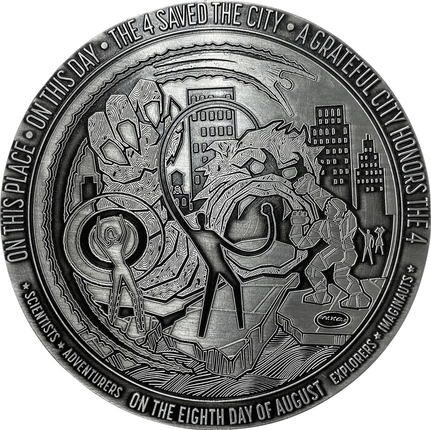 

Fantastic The First Step Metal Coaster IG4606 Four