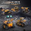 Moc 673Pcs 5 In 1 Creative Electric Rc Robot Model Snowmobile Diy Building Blocks Bulldozer Children'S Puzzle Toys Birthday Gift