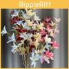 Silk Zephyr Realistic Lily Single Stem For Table Decoration Prop Photography