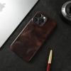 Durable Genuine Leather Case For iphone15Pro Max 14 Pro 13 12mini 11 Mobile Phone Cover Case Shockproof Back Protect Coque etui