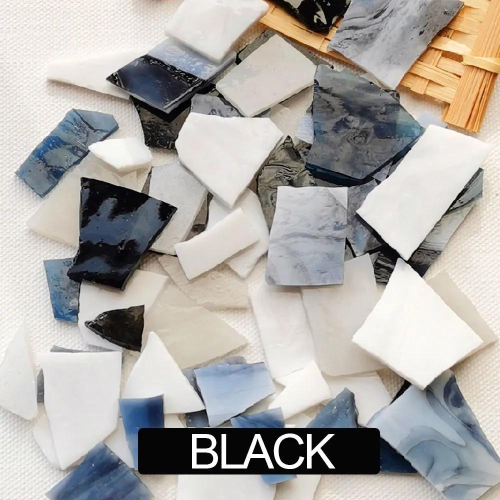100g Mosaic Tiles Stained Glass Mosaic DIY Handmade Coaster Mosaic Puzzle Making Art Wall Decoration Supplies Mixed Arte
