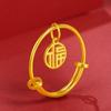 Brass Chic Gold Plated Ring With Customizable Fit And Symbolic Designs Women For