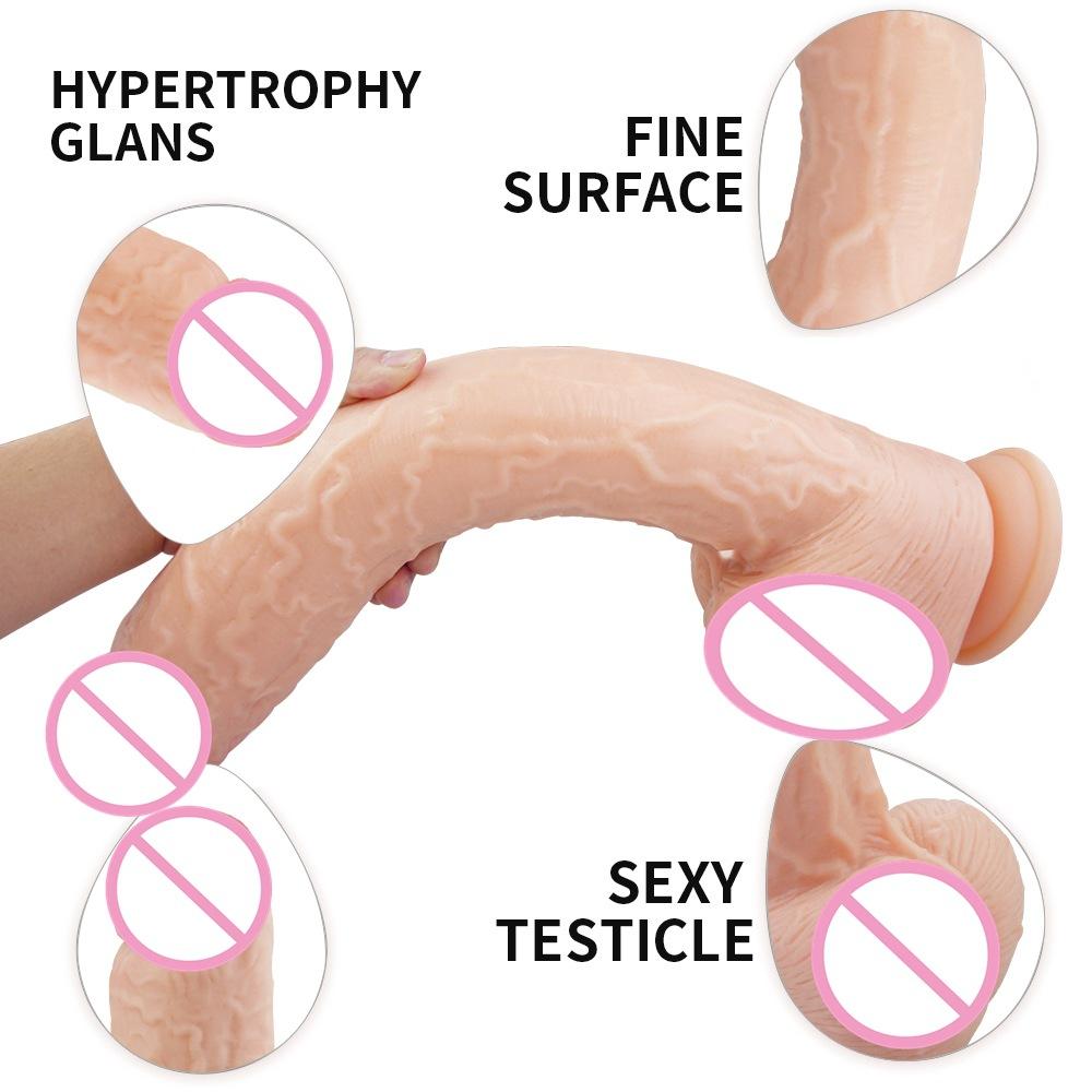 Extra dlouhý velký penis imitace zvířecího penisu Mužská a ženská masturbace a zábavné produkty – vestibulární a anální zátky