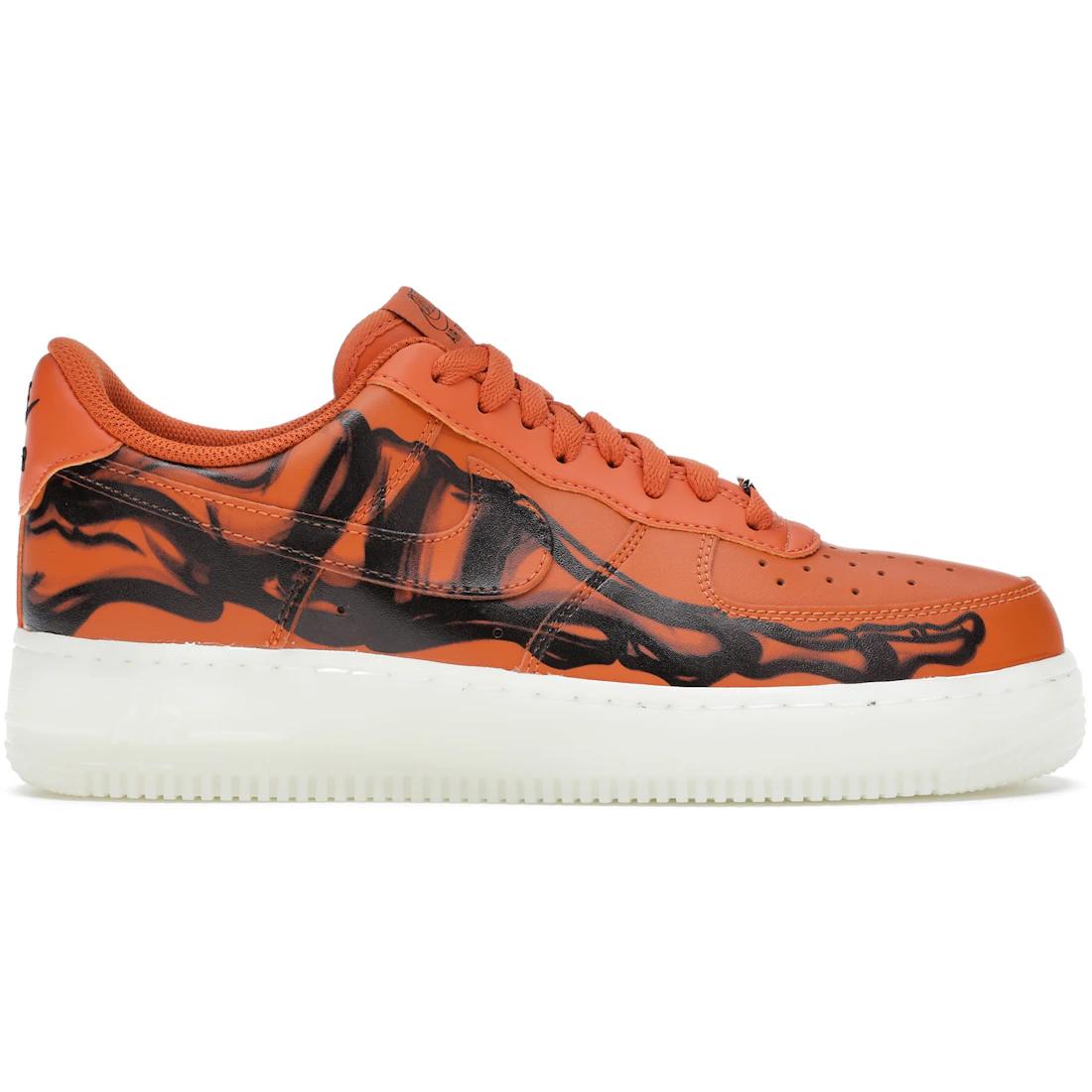 

Кроссовки Nike Air Force 1 Low Orange Skeleton Halloween (2020)(CU8067-800) 38