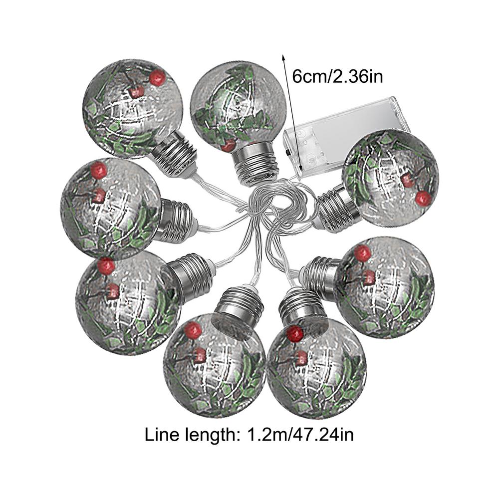 

2025 Рождественские гирлянды из лампочек Светодиодные гирлянды-глобусы Водонепроницаемые для рождественской елки Садовое освещение Рождественская вечеринка