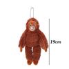 Süßer kleiner Affenanhänger Plüschtier Tier Orang-Utan Plüschtier Taschenanhänger Weiches gefülltes Rucksack-Schlüsselanhänger Weihnachtsgeschenke