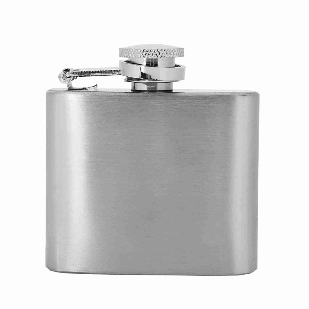 Portable Stainless Steel Wine Whiskey Flask Elegant Alcohol Bottle Cotainer with Funnel