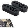 2 PCS Exhaust Hanger, 4 Hole Adjustable Shock-absorbing Muffler Exhaust Pipe Hook, Noise-reducing Rubber Insulation Mounting Bracket, for Most Cars