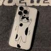 Cute Cartoon Kitten Phone Case for IPhone 16 15 14 17 Pro 13 12 11 Max 15 14 16 Plus Shockproof Transparent Soft Silicone Cover