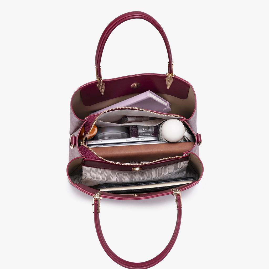 Premium Bag Light Luxury Women'S Bag Handbag Texture Fashionable Shoulder Bag Trendy Versatile Red Bag