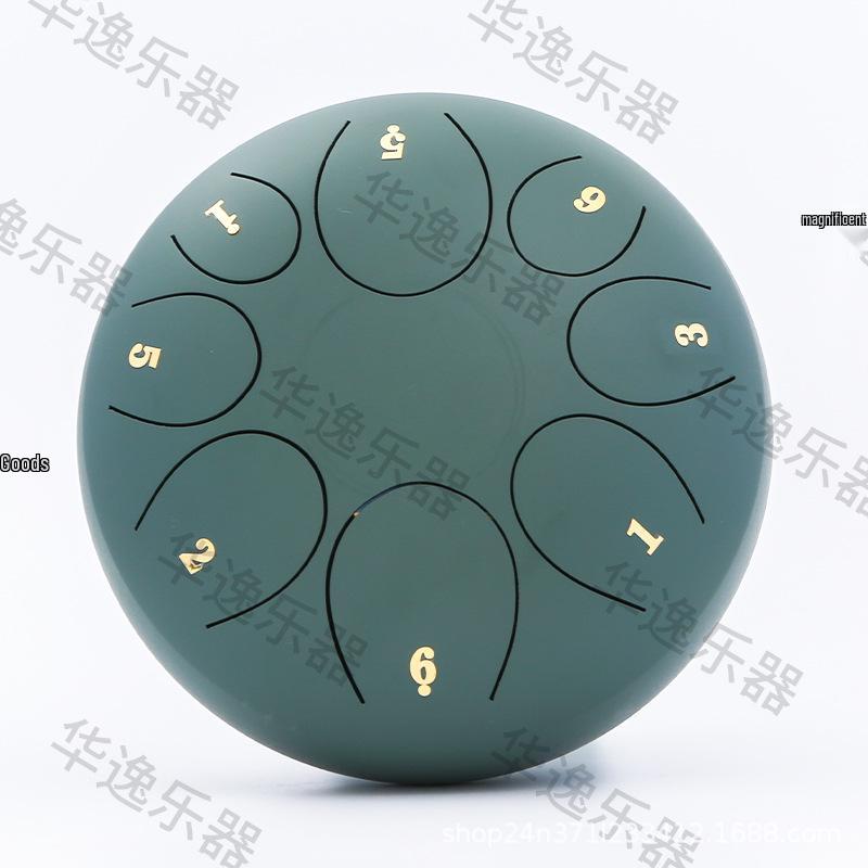 8-Inch 8-Note Ethereal Hand Drum - Sanskrit Xuan Lotus Dust Drum for Beginners