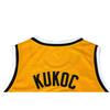 JUGOPLASTIKA 7 Kukoc Maglia da Basket Gialla Sportswear da Esterno di Alta Qualità con Ricamo Ventilazione per Appassionati di Sport
