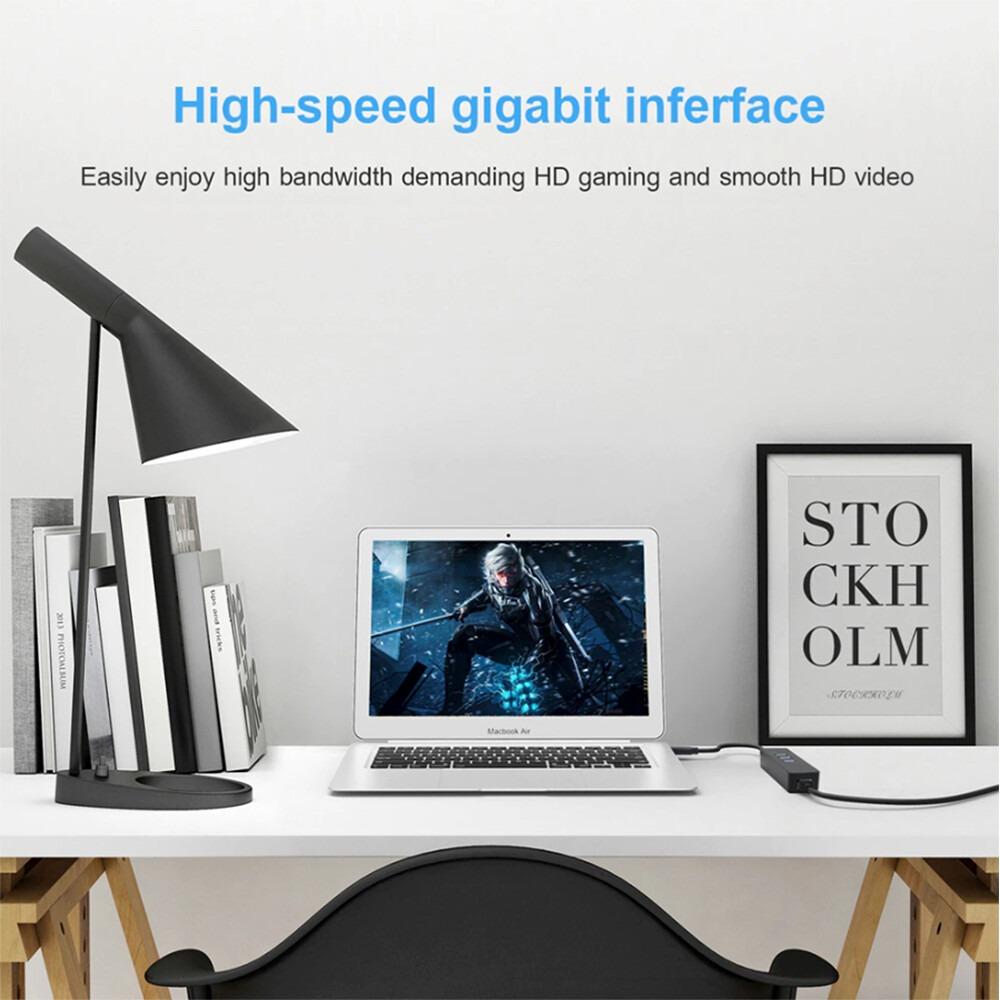 USB 3.0 Gigabit Ethernet LAN RJ45 1000Mbps Network Adapter For Windows PC LOT