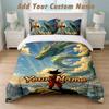Bedding Set 1 Duvet Cover 2 Pillowcases Dragon Ball Print Soft Bed Linen Bedroom Decor