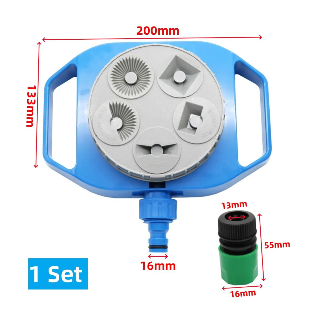 

5-Function Automatic Sprinkler With DN16mm Quick Connector Garden Lawn Orchard Irrigation System Adjustable Mode Sprayer 1 Set