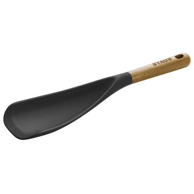 Multi-Purpose Spoon - STAUB - 30 Cm - Black Silicone - Acacia Wood - Kitchen Utensils