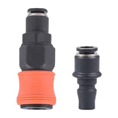 Corrosion Resistant C Shape Pneumatic Fittings Tube Quick Connectors Ergonomic Locking System Reinforced Plastic Body