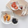White Ceramic Platter Jiaozi Dipping Sauce Plate White Bear Ceramic Plate Cartoon Animal Storage Tray Household Tableware