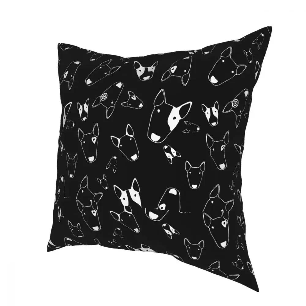 Ghost Bullies Square Pillow Case Throw Pillow Bull Terrier Dog Creative Cushion Covers