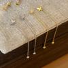Long chain tassel butterfly earrings for women fresh and fashion earrings for women  silver ear chain classic  gifts