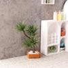 1 Stück Mikro-Landschaftsgarten Bonsai-Ornament 1/12 Puppenhaus Simulation Kieferngrün Pflanzen Bonsai-Modell Szene Dekoration