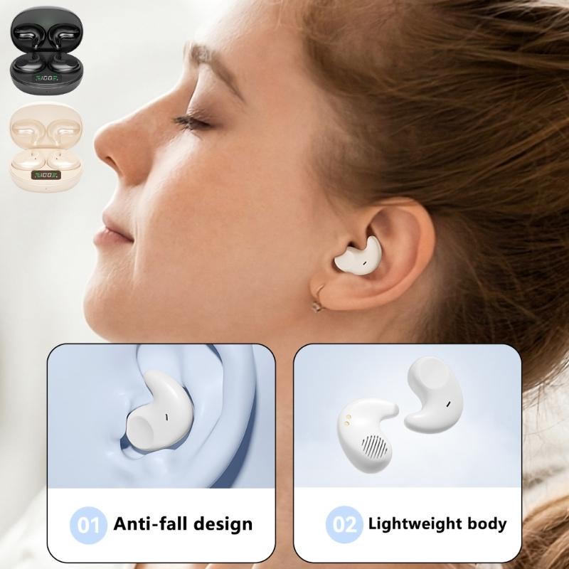 Comfortable Sleep Earphone, Bluetooth-compatible 5.3, Canal Noise Isolating Earbuds for Call for Side