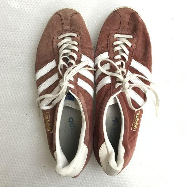 adidas Originals GAZELLE leather sneakers 27.5 red brown(USED)
