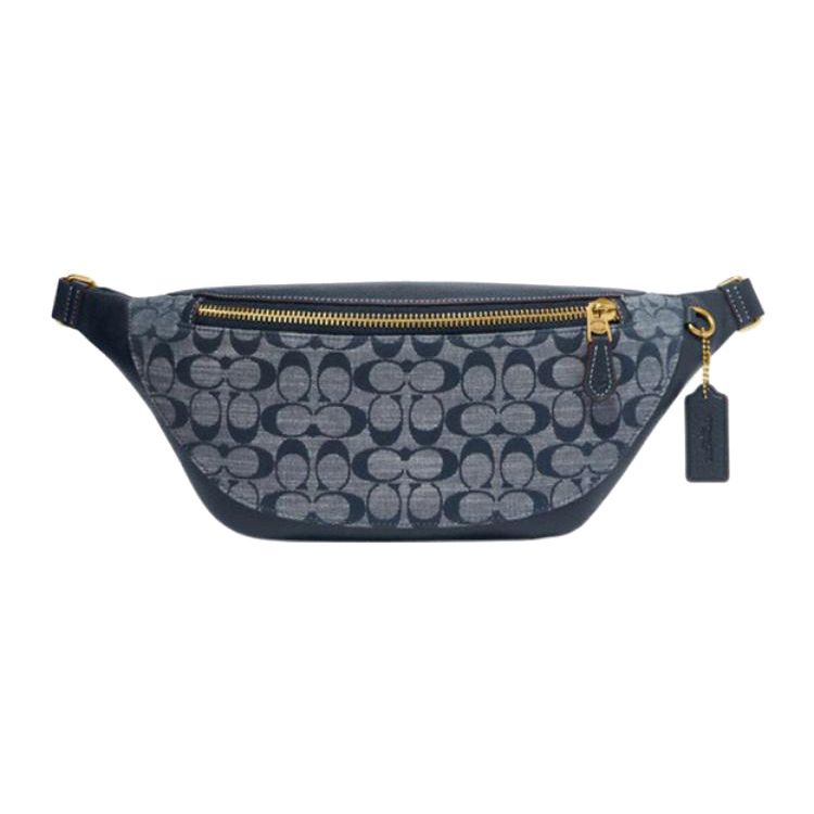 

Coach Warren 40 Classic Monogram Zip Closure Leather And Fabric Shoulder Bag Men Shoulder Bag Denim CG994-B4DE Basic Set (Bag+Dust Bag)