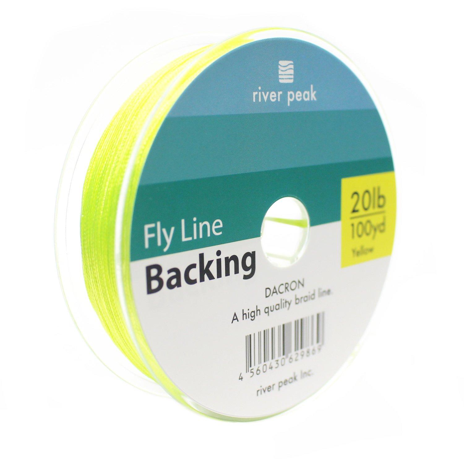 

river peak backing line Dacron 100yard (yellow, 20lb)