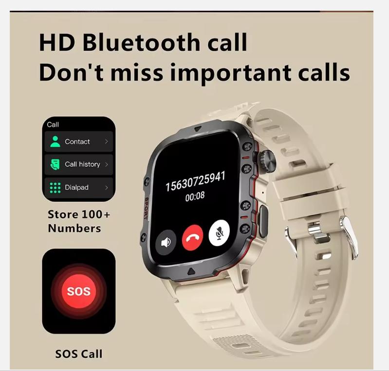 Men Smart Watch Bluetooth Call Fitness Clock 3ATM IP68 Swim Waterproof Sports Smartwatch for Women Android 2025