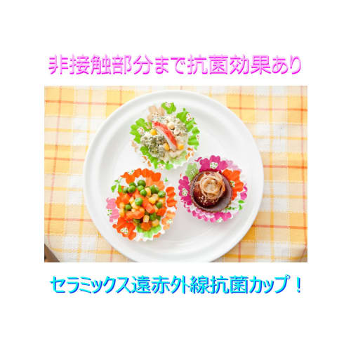 Artem Antibacterial Side Dish Cups, No. 6, Deep, Floral Pattern, 60 Count (3 Patterns X 20 Count), Microwave Safe, Made In Japan