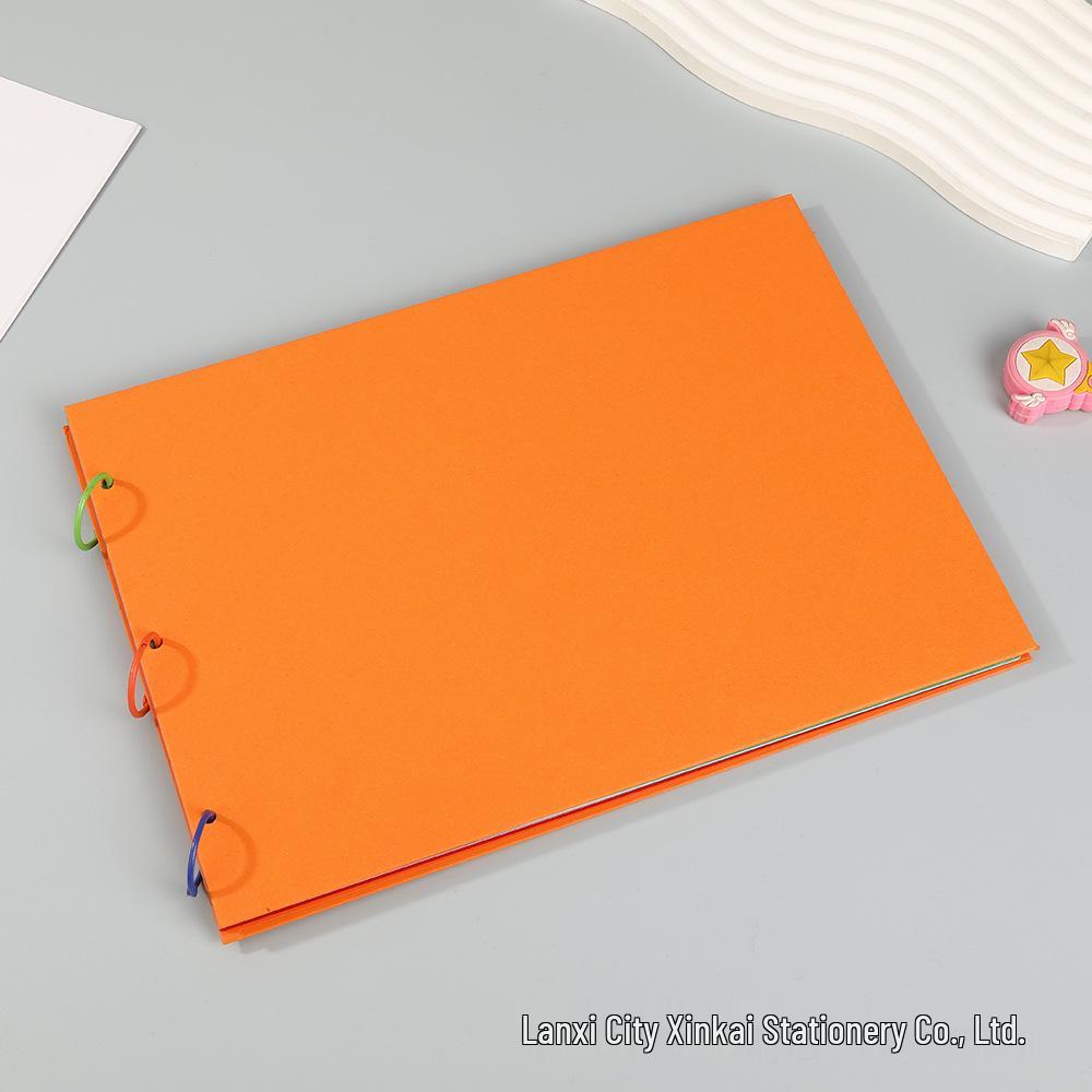 A4 Polaroid Fotoalbum – DIY Scrapbook mit Retro Kraftpapier