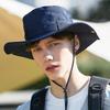 Nouveau Chapeau Bob d'Été Chapeau de Soleil d'Extérieur pour la Pêche Chapeau de Soleil pour la Randonnée Casquette Protection Solaire Pliable à Large Bord UPF 50+