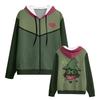 Felpe con zip Relsai Cosplay personalizzate Deltarune Giacca con cappuccio e zip Undertale Stampa grafica personaggio Motivo a cuore Felpa larga