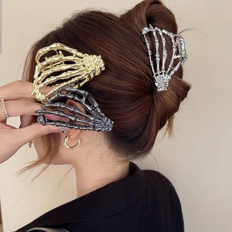 Ghost Metal Hand Grip Hair Clip Fashion Simple Claw Clip French Gift Headdress