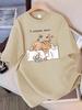 Unisex TShirt Summer The Cat That Always Wants To Sleep Pattern Prints T Shirt ONeck Fashion Harajuku Kawaii Y2K Clothing