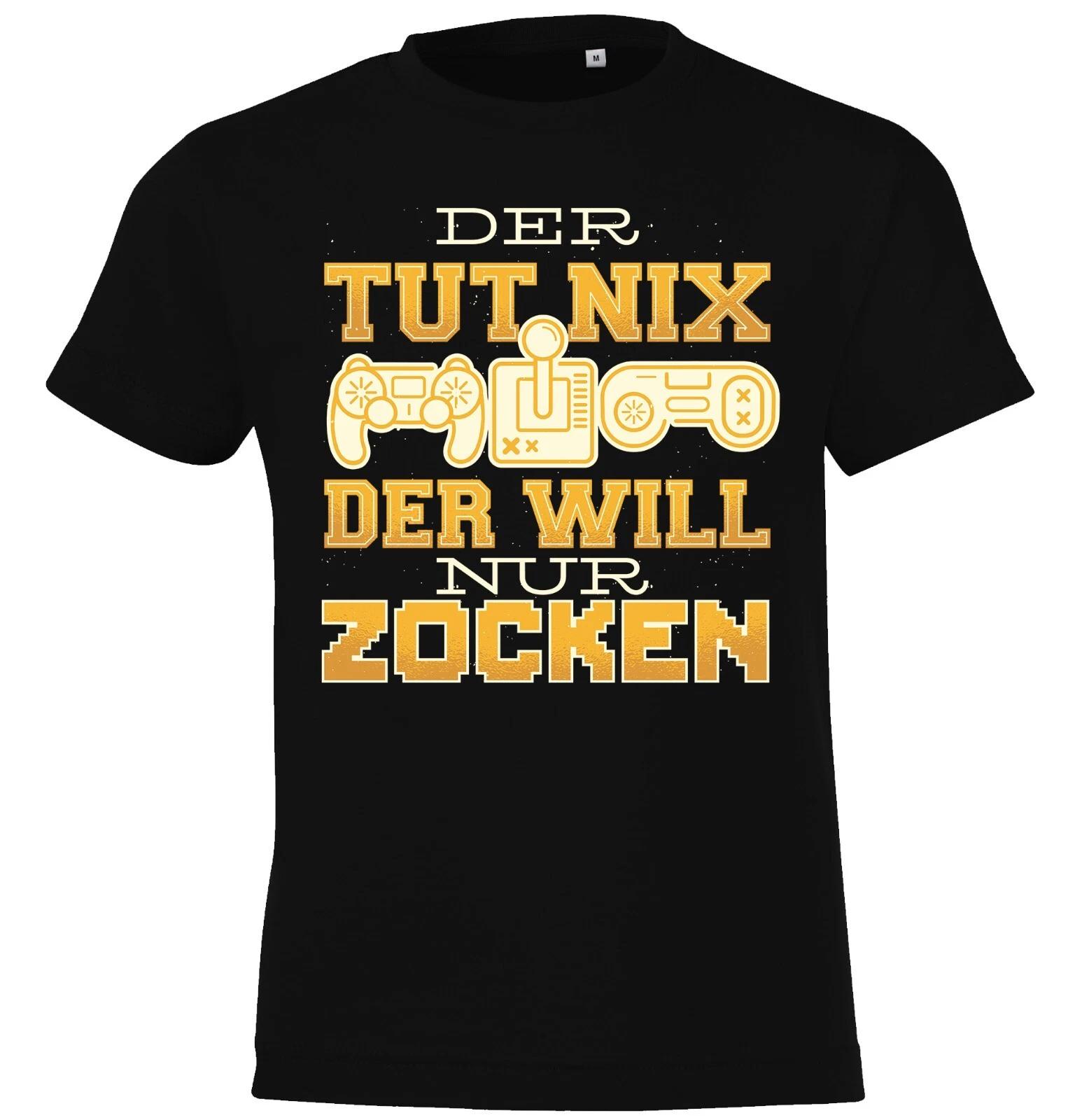 Youth Designz Kids kids boys T-Shirt Will Just Gamble Gaming Controller Theme Logo Gamer 150