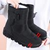 Womens Winter Snow Boots Warm Fleece Lined Non Slip Flat Heel Ankle Plus Size 35-43