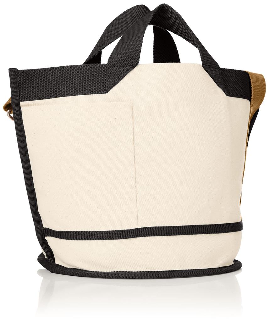 Small Tote Bag with Shoulder SN DELI Organic Cotton A 1369 Black [Rootote] Women's