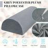 Comfort Bolster Pillow Half Moon Bolster for Legs Back&Head Memory Foam Cotton Cover Lumbar Support Pillow for Semi Roll Pillow