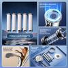 New 5 Modes High Pressure Filter Shower Head Water Saving With Stop Button Handheld Shower Head Bathroom Accessorie