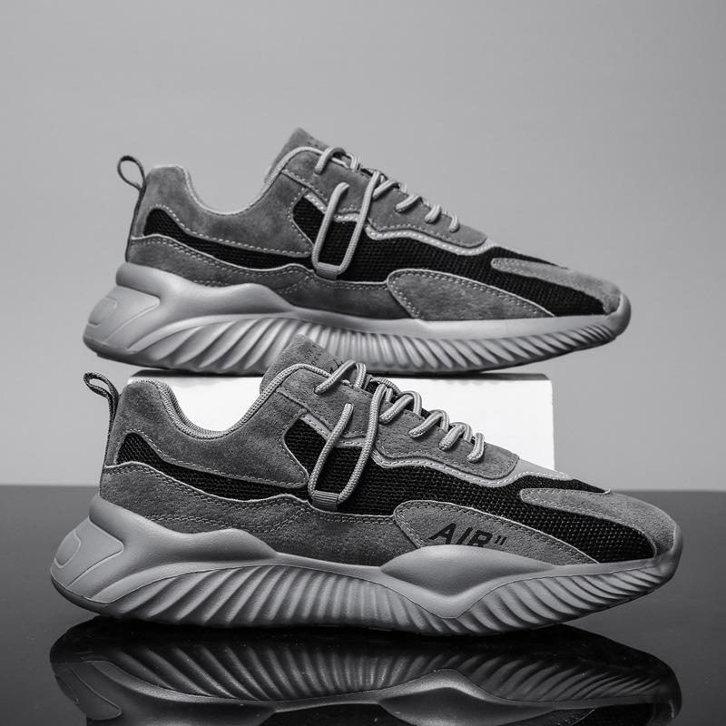 Non-slip soft sole breathable mesh sneakers men's summer versatile forrest forrest shoes Lightweight casual running shoes breathable and comfortable