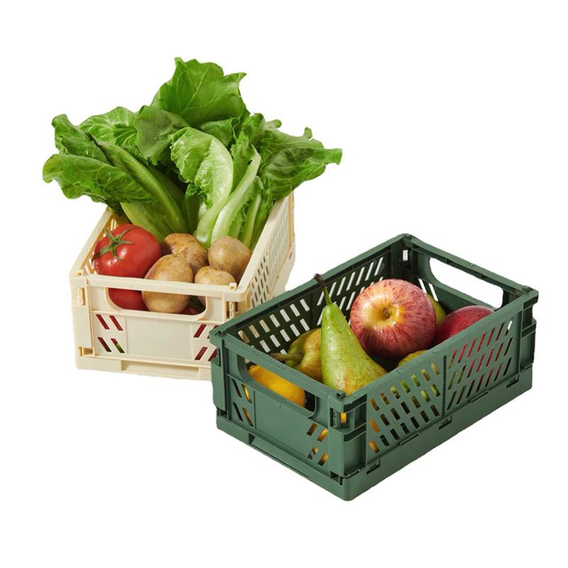 Folding Storage Basket Plastic Folding Storage Box Stationery Cosmetics Stackable Makeup Jewellery Toys Boxes for Storage Box